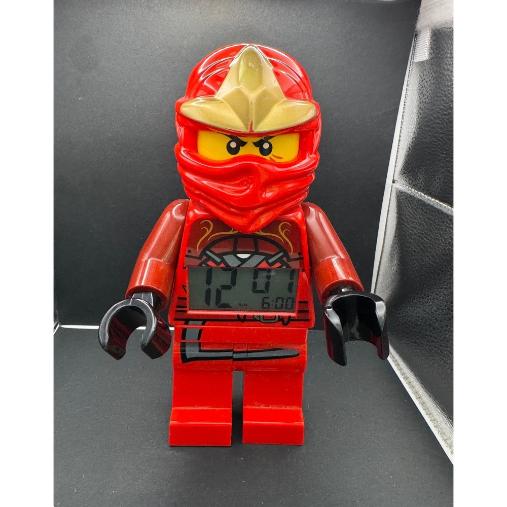 LEGO Ninjago Kai Red Ninja Minifigure Digital Alarm Clock 9006784 Poseable Toy